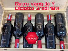 Load image into Gallery viewer, RƯỢU VANG ĐỎ Ý DICIOTTO GRADI 18 ĐỘ