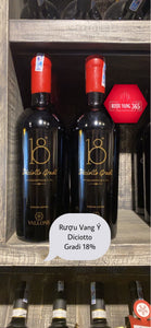 RƯỢU VANG ĐỎ Ý DICIOTTO GRADI 18 ĐỘ